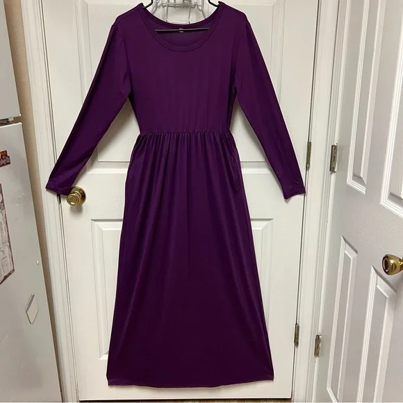 Unbranded Purple Long Sleeve Dress - Picture 1 of 11